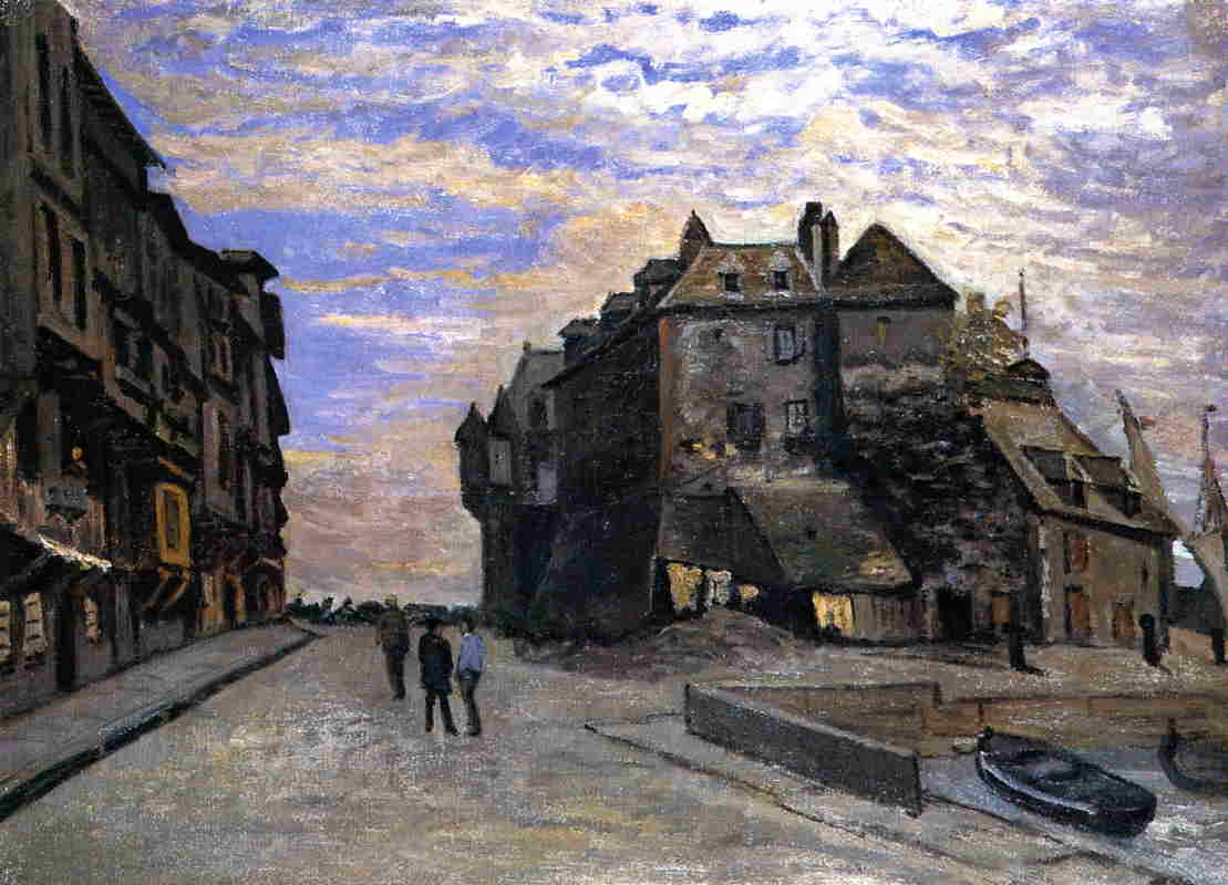 The Lieutenancy at Honfleur, 1864 - Claude Monet Paintings